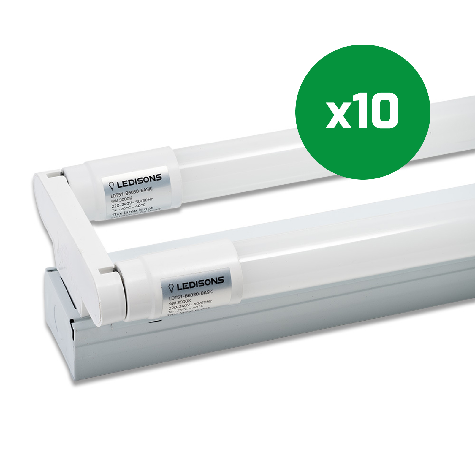 LED-tl-montagebalk Scotala 150 cm dubbel