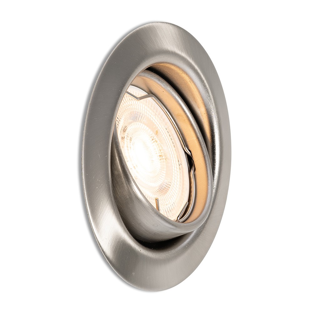 Complete LED-spot Merati RVS GU10 dimbaar 4.2 Watt
