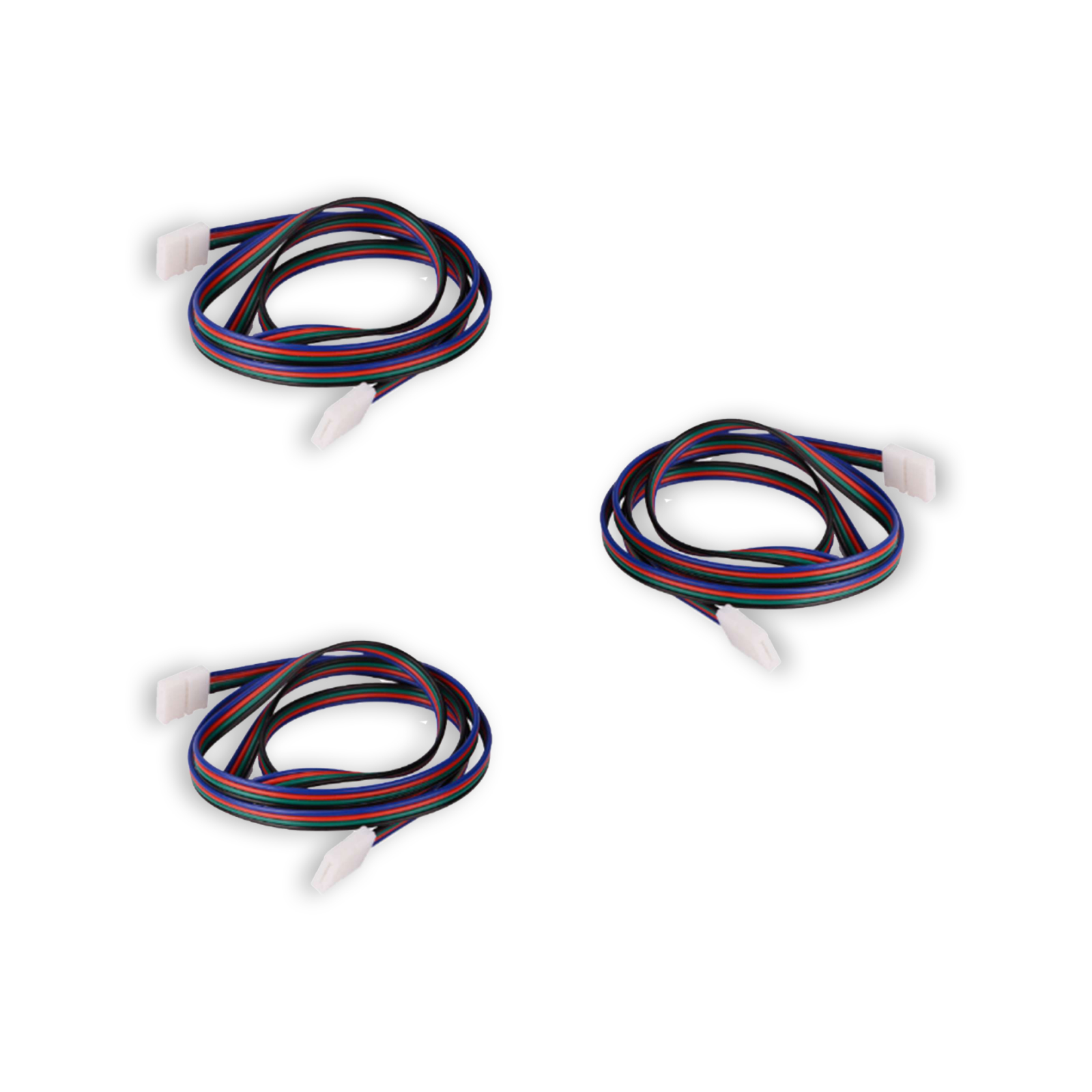 3x RGB Koppelstuk met kabel 200 cm soldeervrij