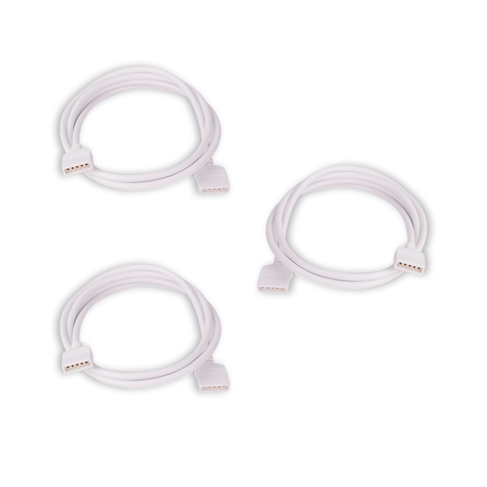 3x RGBW LED-strip verlengkabel 50 cm
