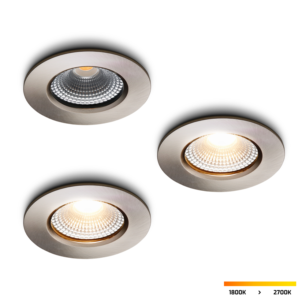 LED-inbouwspot Udis RVS dimbaar