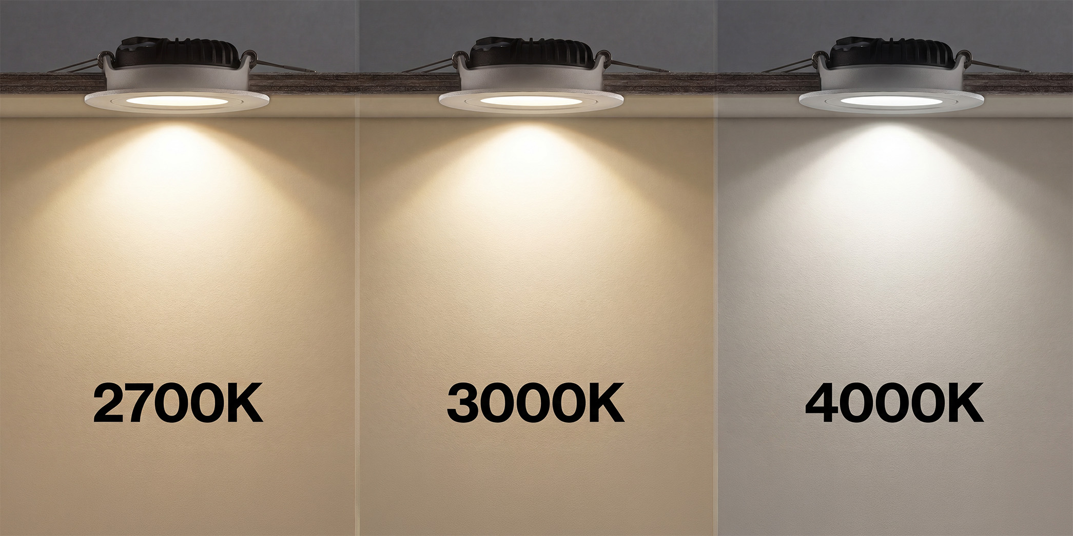 vivaro-side-tricolor.jpg, LED, downlight, spotlight, ceiling, 2700K-3000K-4000K