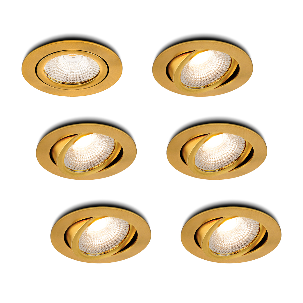 LED-inbouwspot Vivaro goud dimbaar 5W