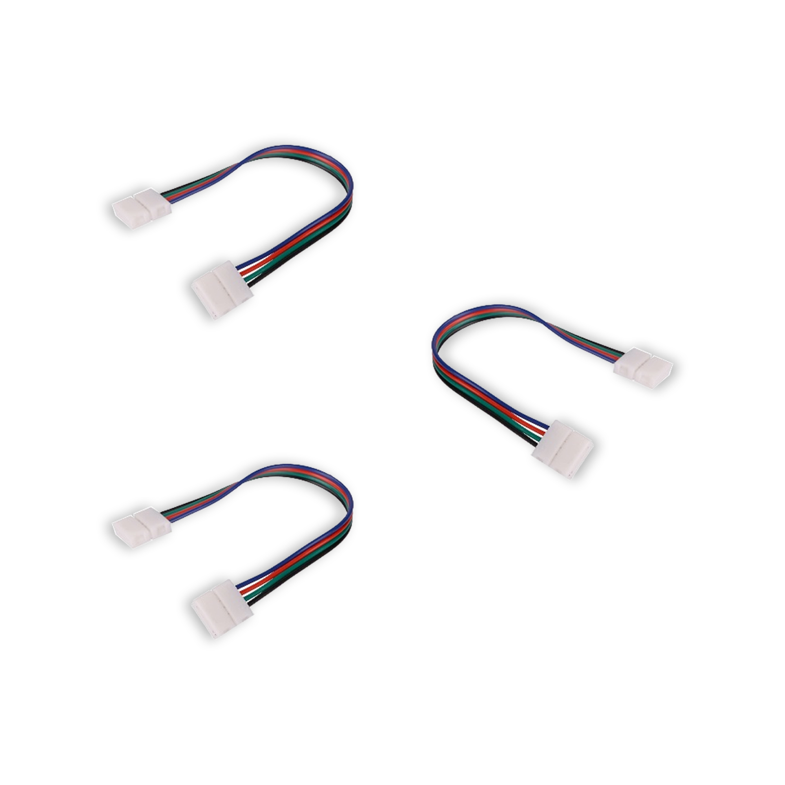 3x RGB Koppelstuk met kabel 15 cm soldeervrij