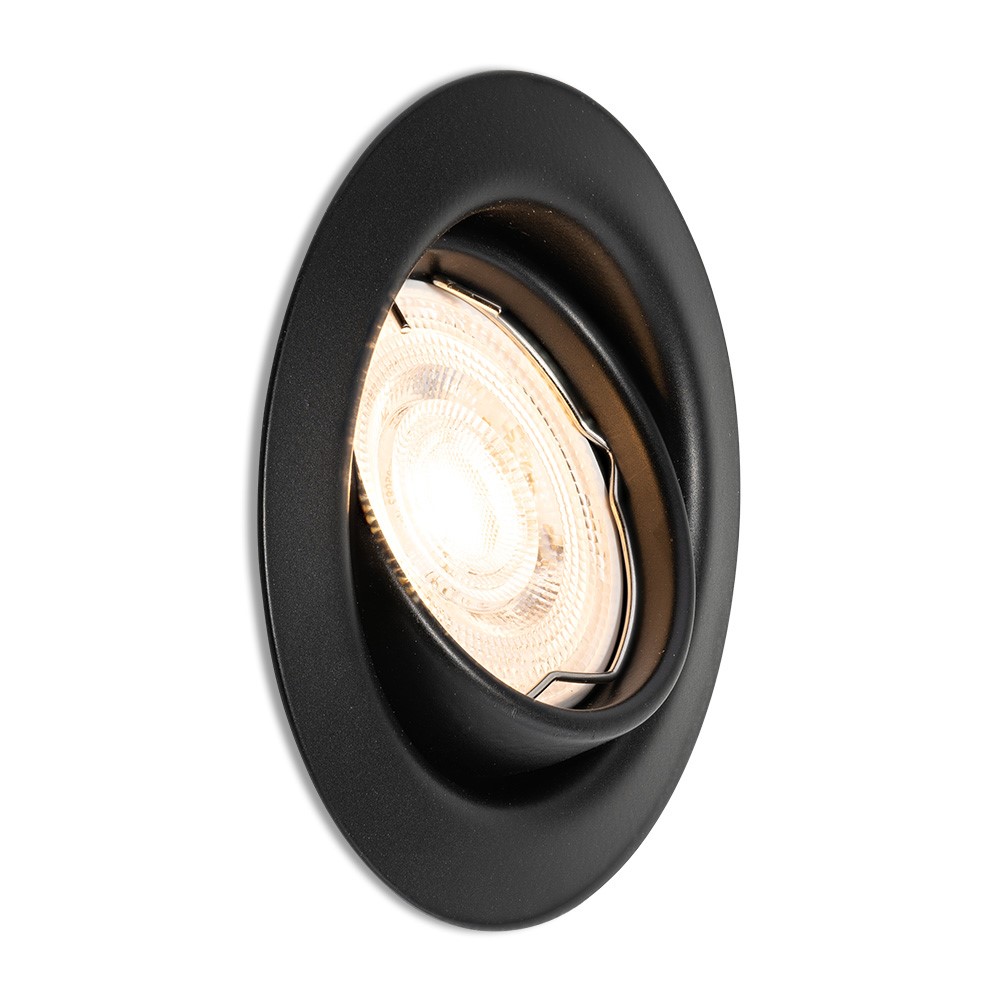 Complete LED-spot Merati zwart GU10 dimbaar 4.2 Watt