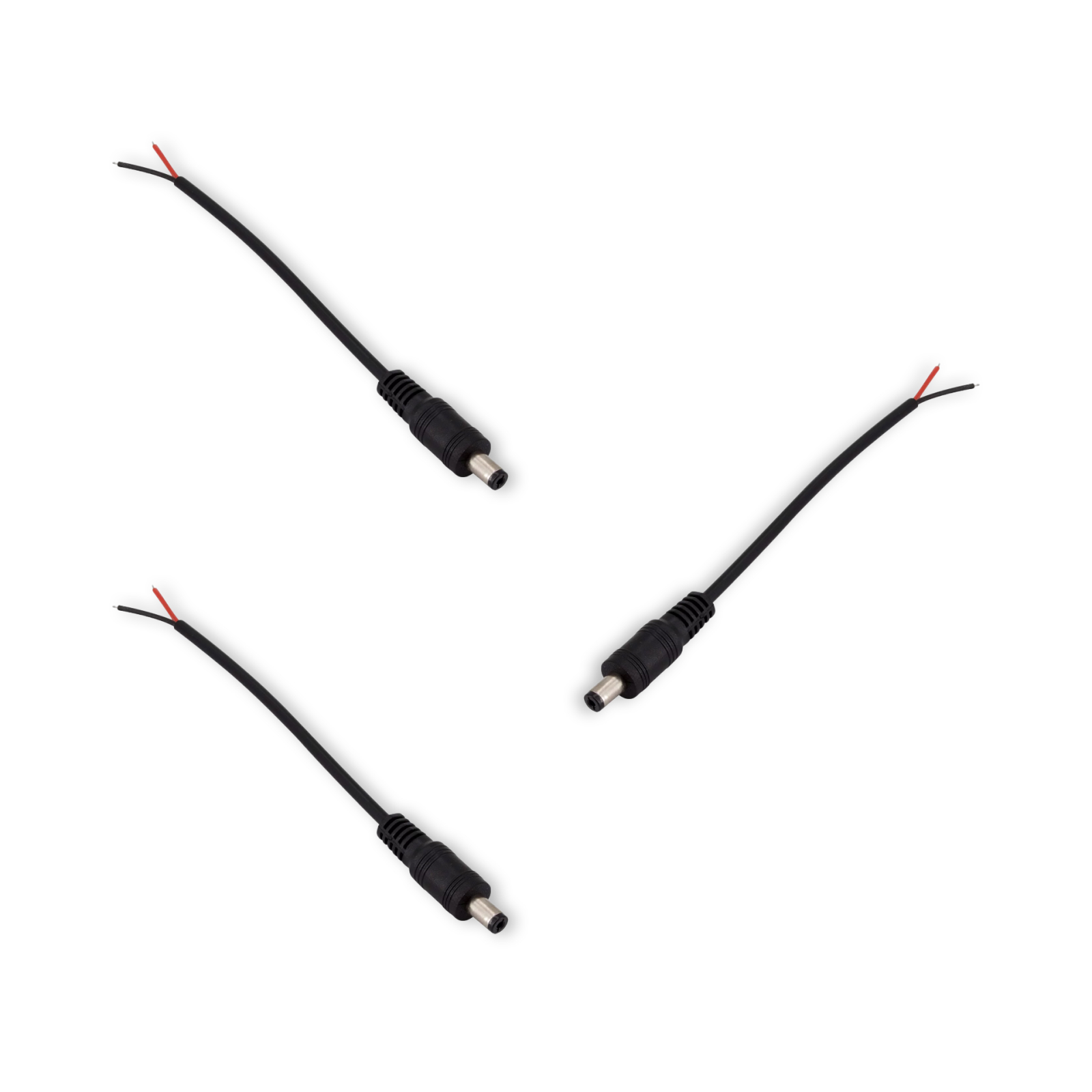 3x DC connector type man 15 cm
