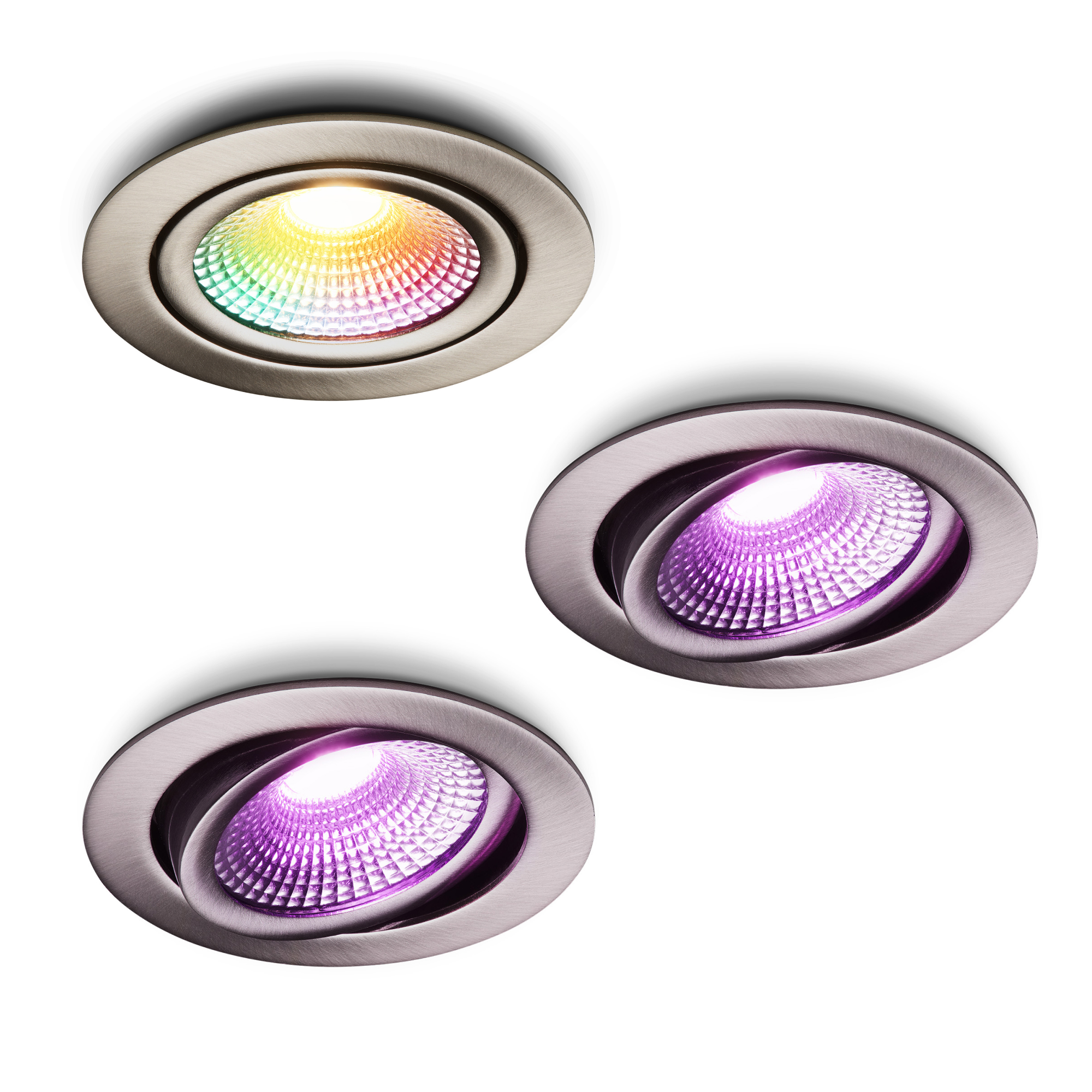 Slimme LED-inbouwspot Vivaro RVS 5W IP54 RGBWW Zigbee