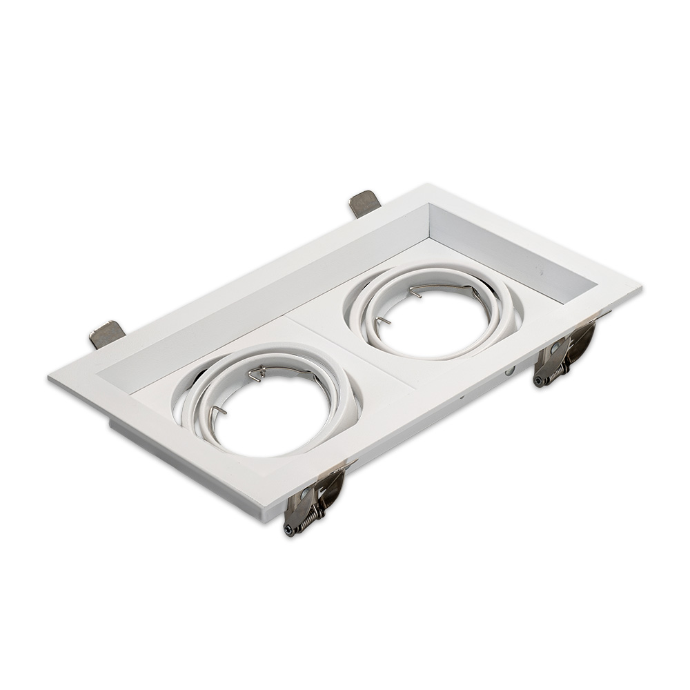 LED-inbouwspot Casa wit dubbele GU10