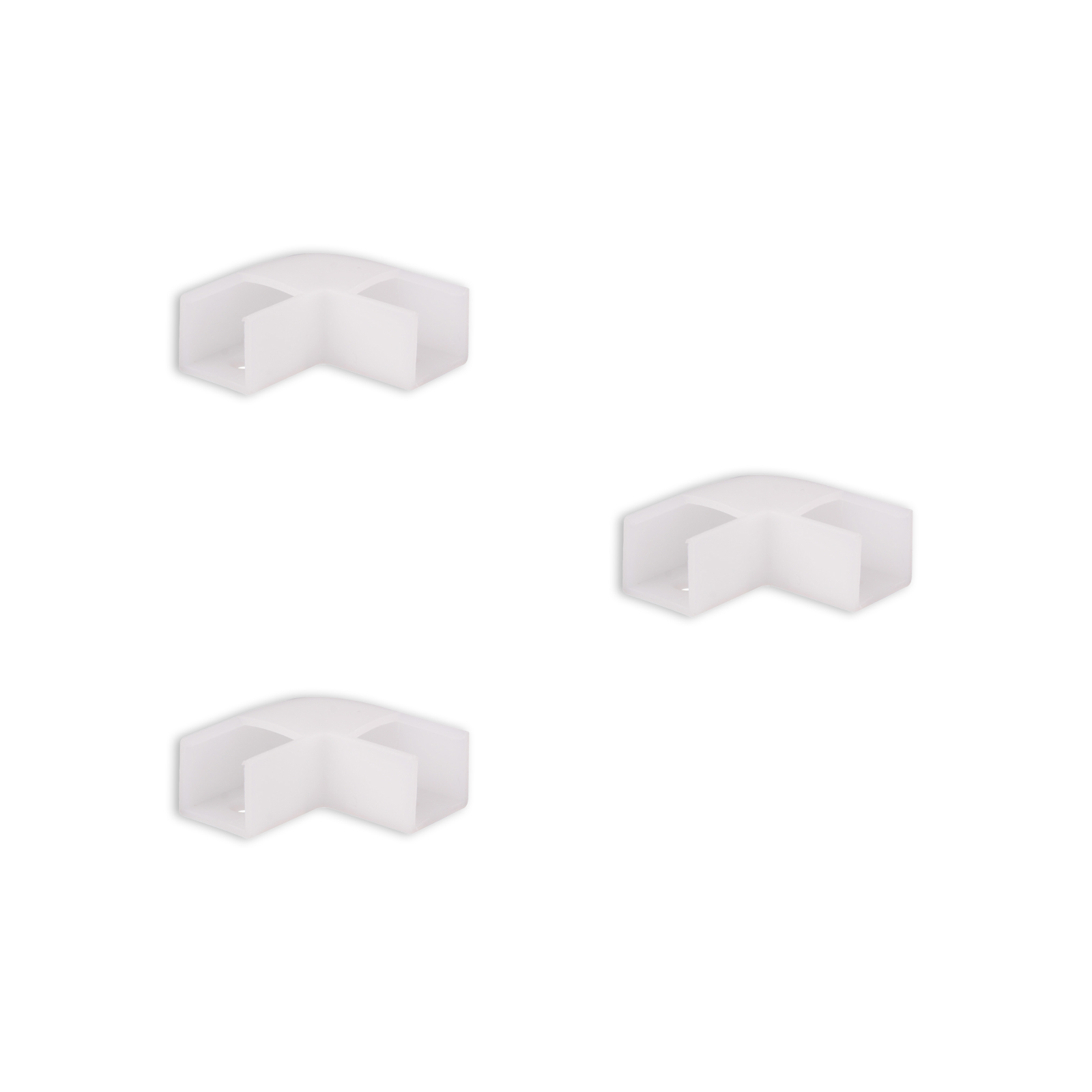 3x LED-strip profiel opbouw hoog hoek connector