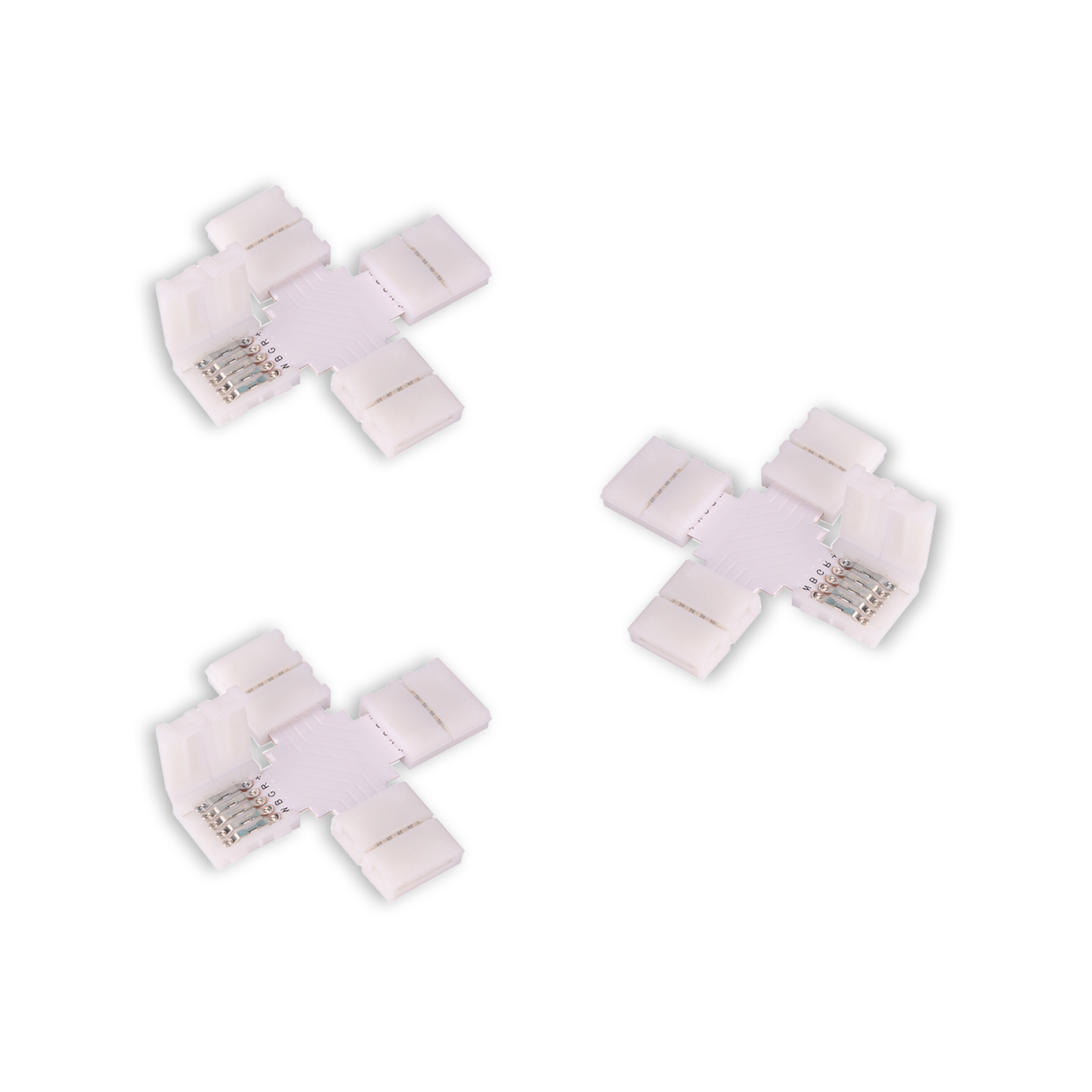 3x RGB LED-strip kruising soldeervrij