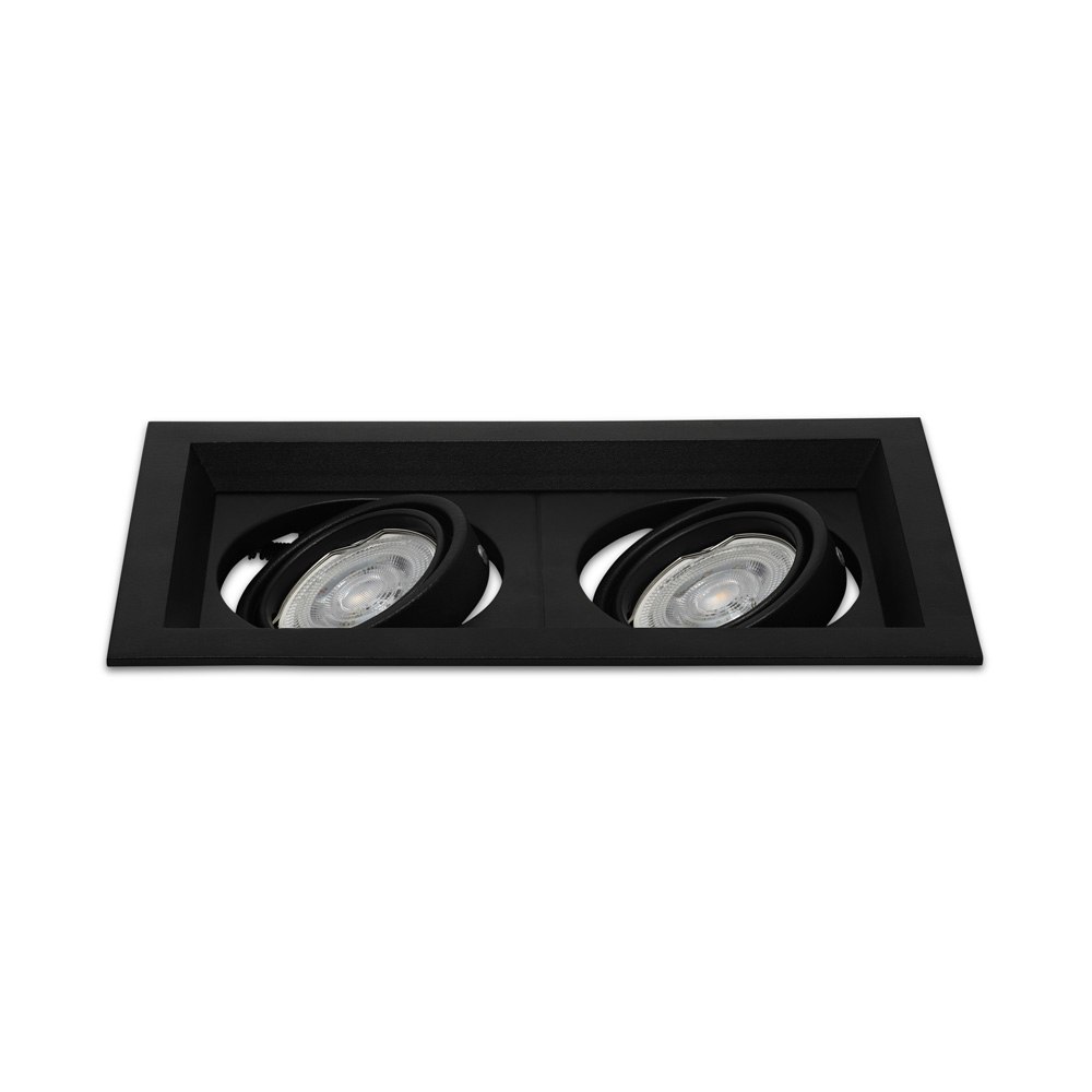 Casa-ZWA-07.jpg, inbouwspot, spotlamp, dimbaar, tweedelige, frame zwart
