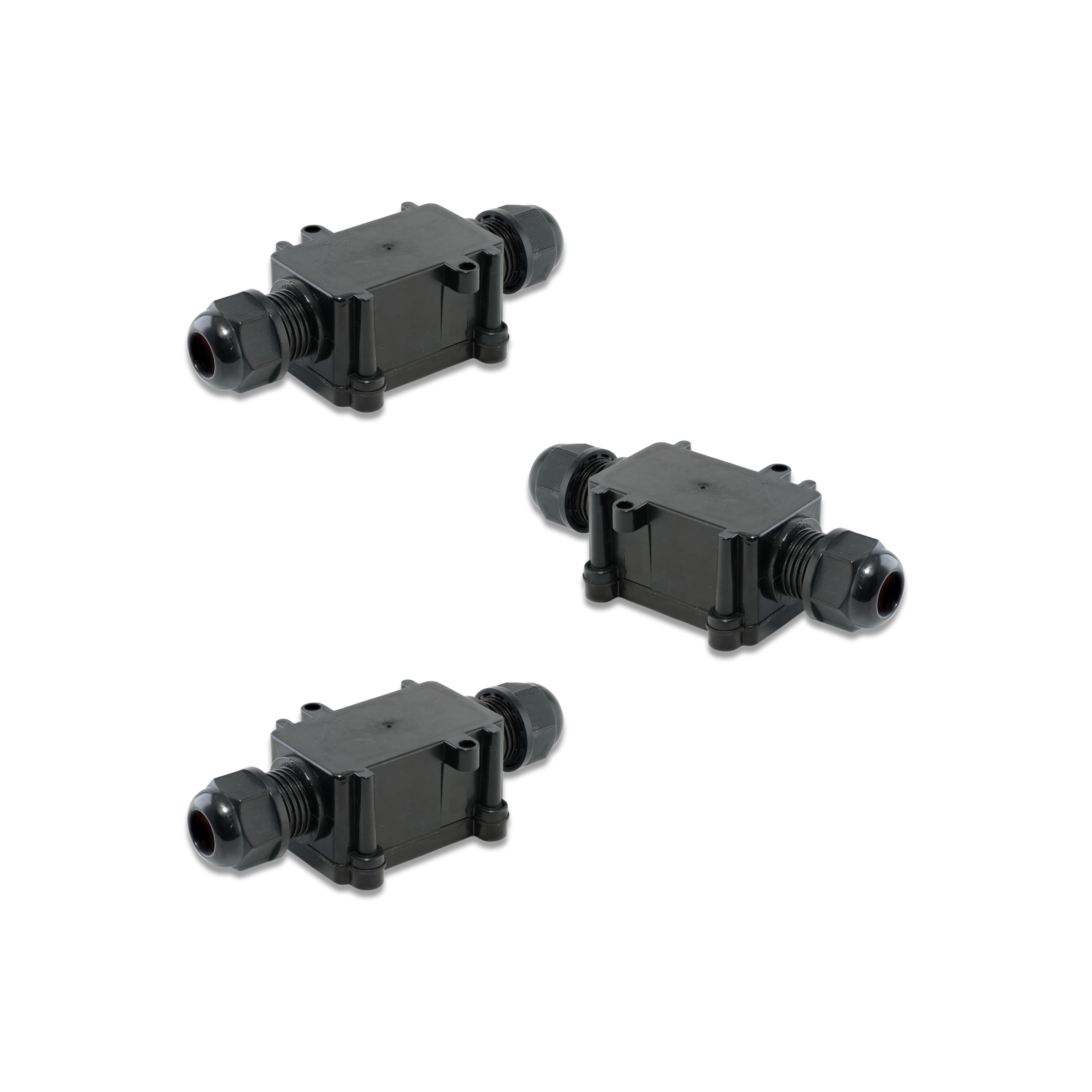 Set 3 stuks lasdozen IP68 - 2 ingangen