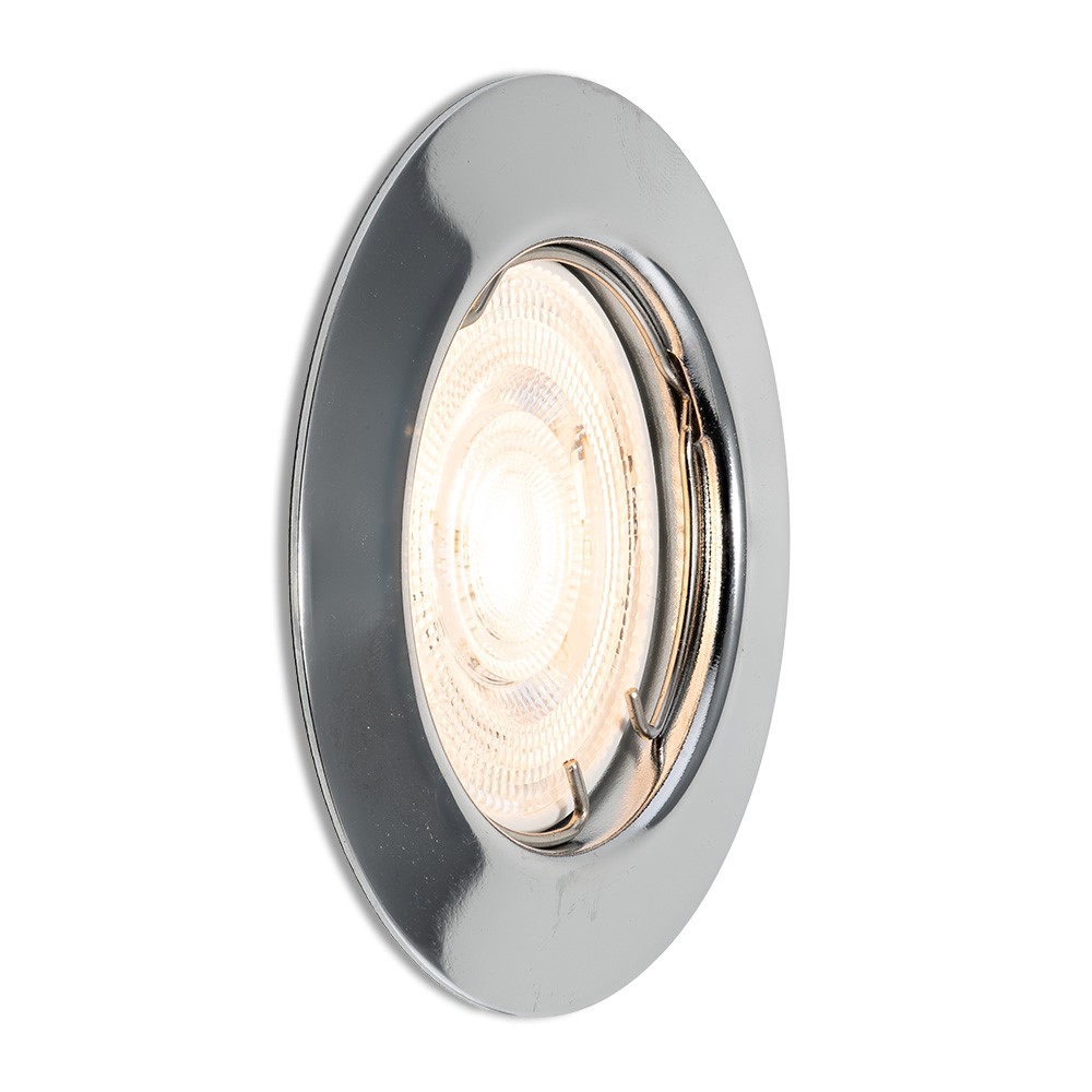 Complete LED-spot Pocco chroom GU10 dimbaar 4.2 Watt