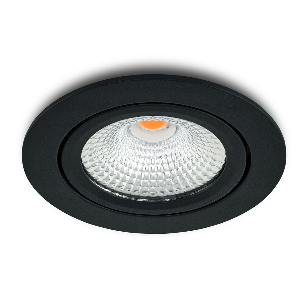 LED-inbouwspot Vivaro antraciet dimbaar 5W voor plafondmontage