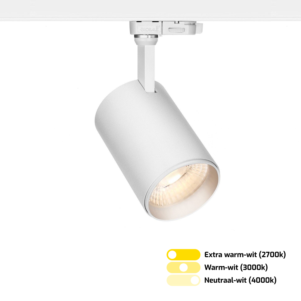 LED-railspot 3-fase Lumina tri-color