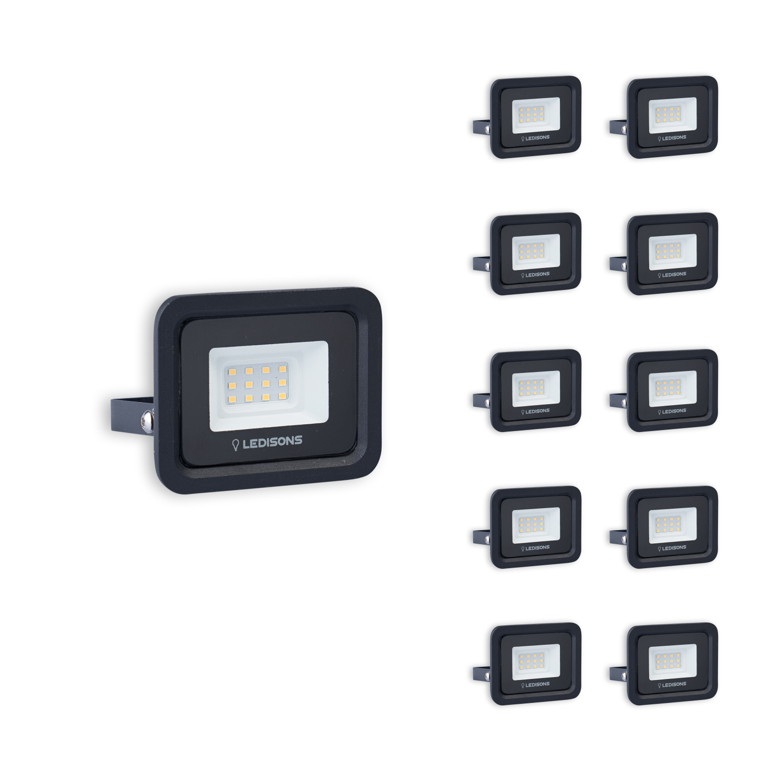 LED-bouwlamp Karvan 10W koud-wit