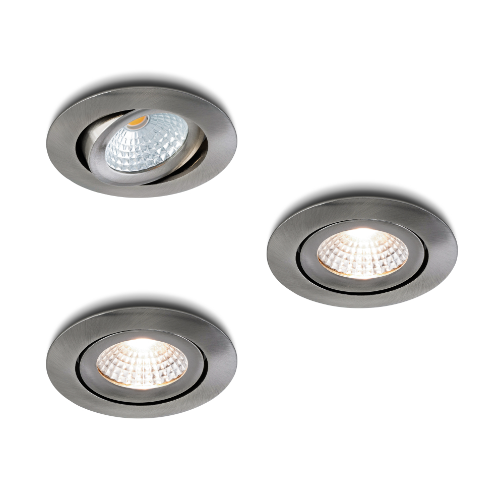 LED-inbouwspot Lumino RVS IP54 dimbaar
