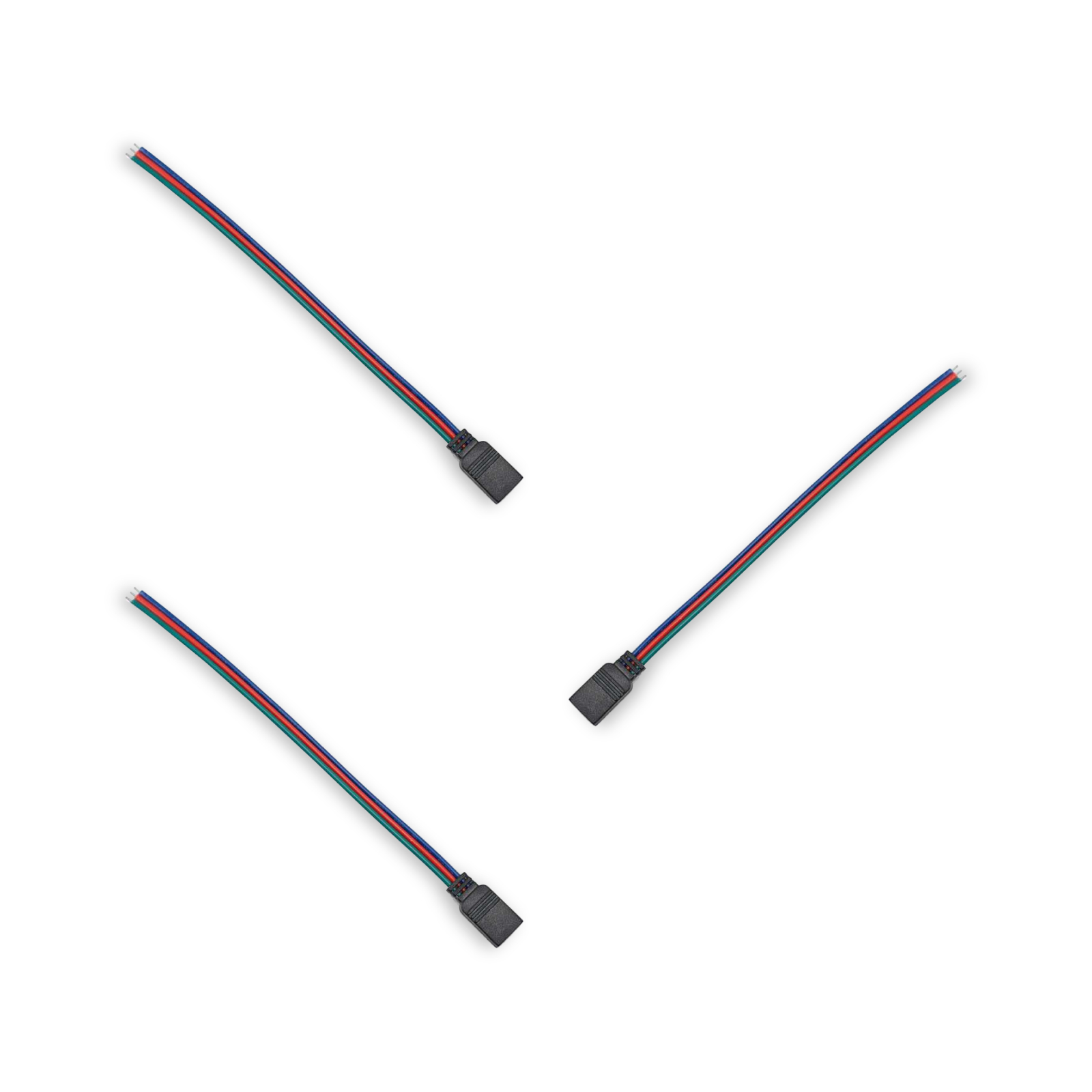 3x RGB LED-strip connector snoer 15 cm