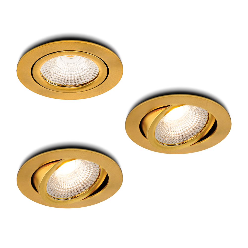 LED-inbouwspot Vivaro goud dimbaar 5W