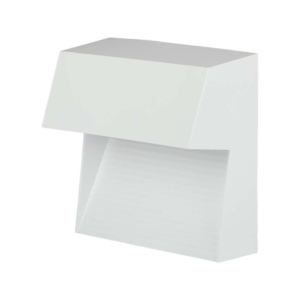 LED-wandlamp Perco vierkant 3W warm-wit