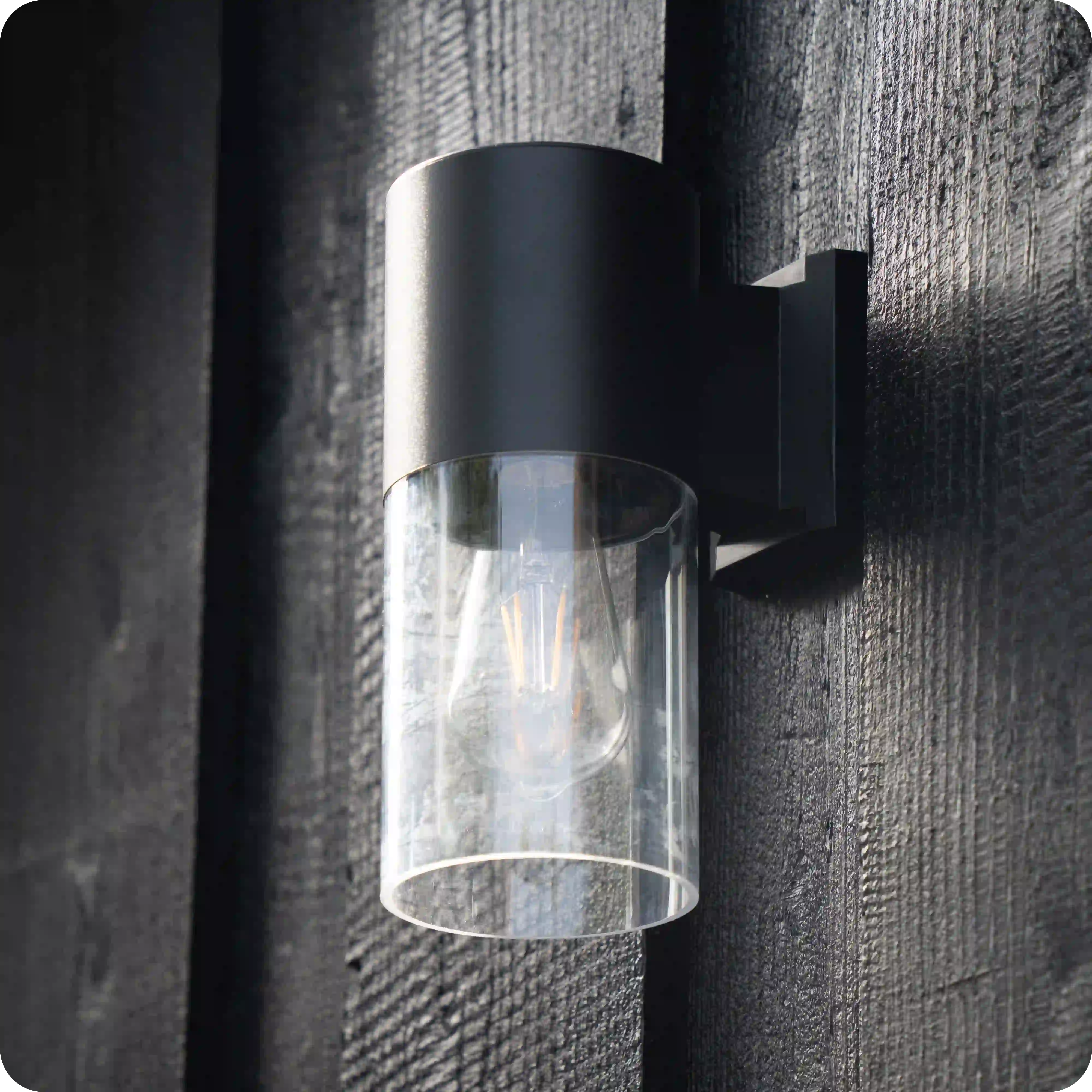 Solar LED-wandlamp Piano zwart voor wandverlichting