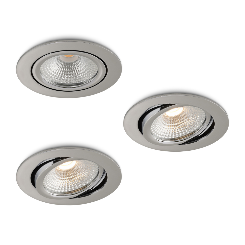 LED-inbouwspot Vivaro chroom 5W dimbaar IP54 2700K