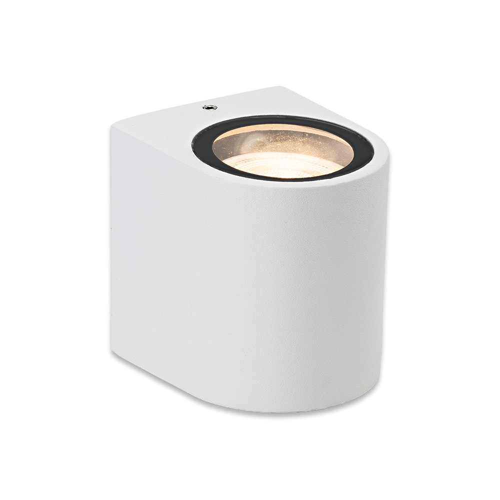 LED-wandlamp Piove wit GU10 inclusief GU10-spots