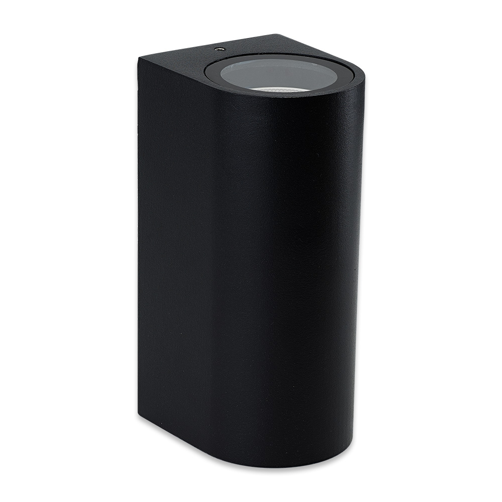 GU10-wandarmatuur Piove zwart Up-Down