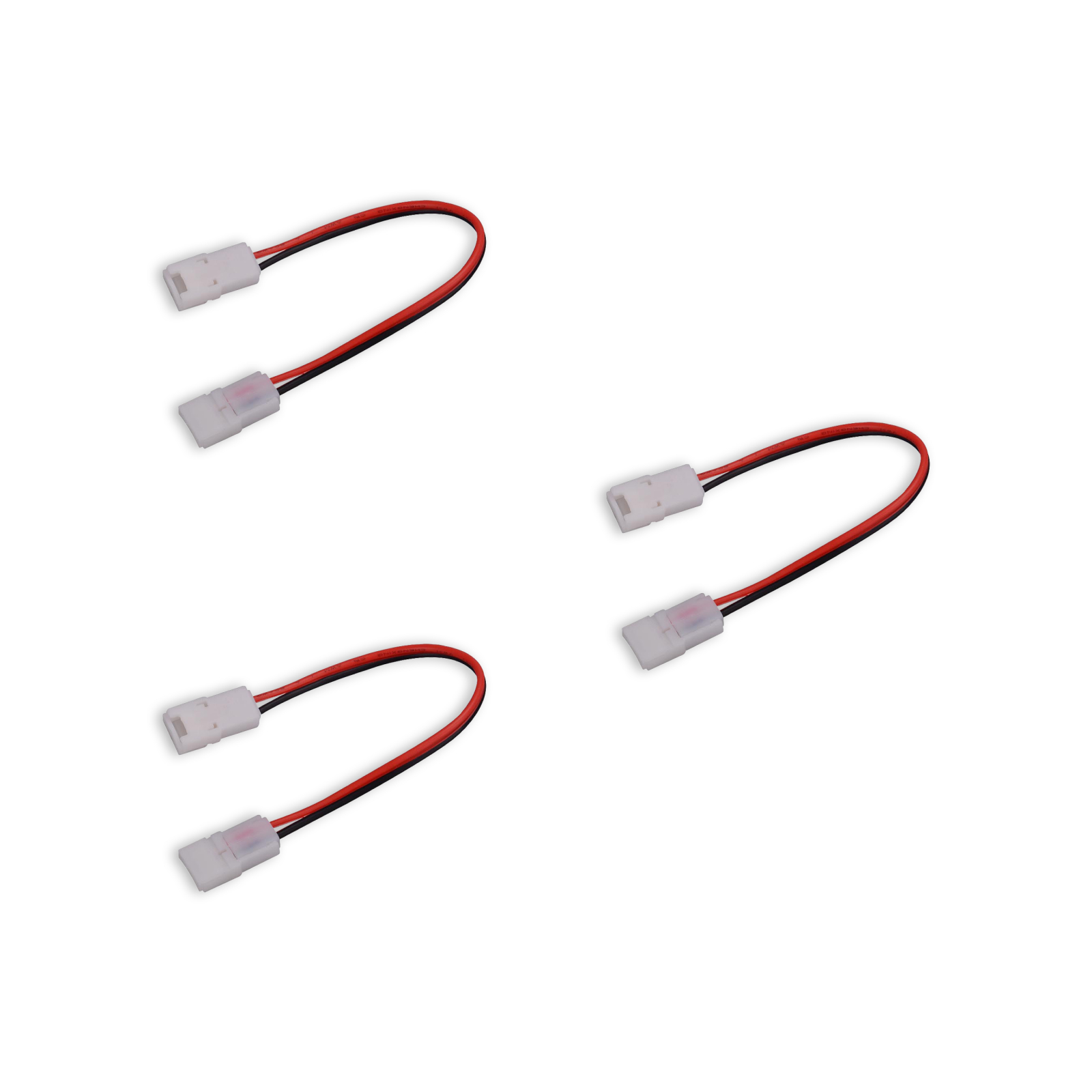 3x Verlengkabel 100 cm soldeervrij extra smal