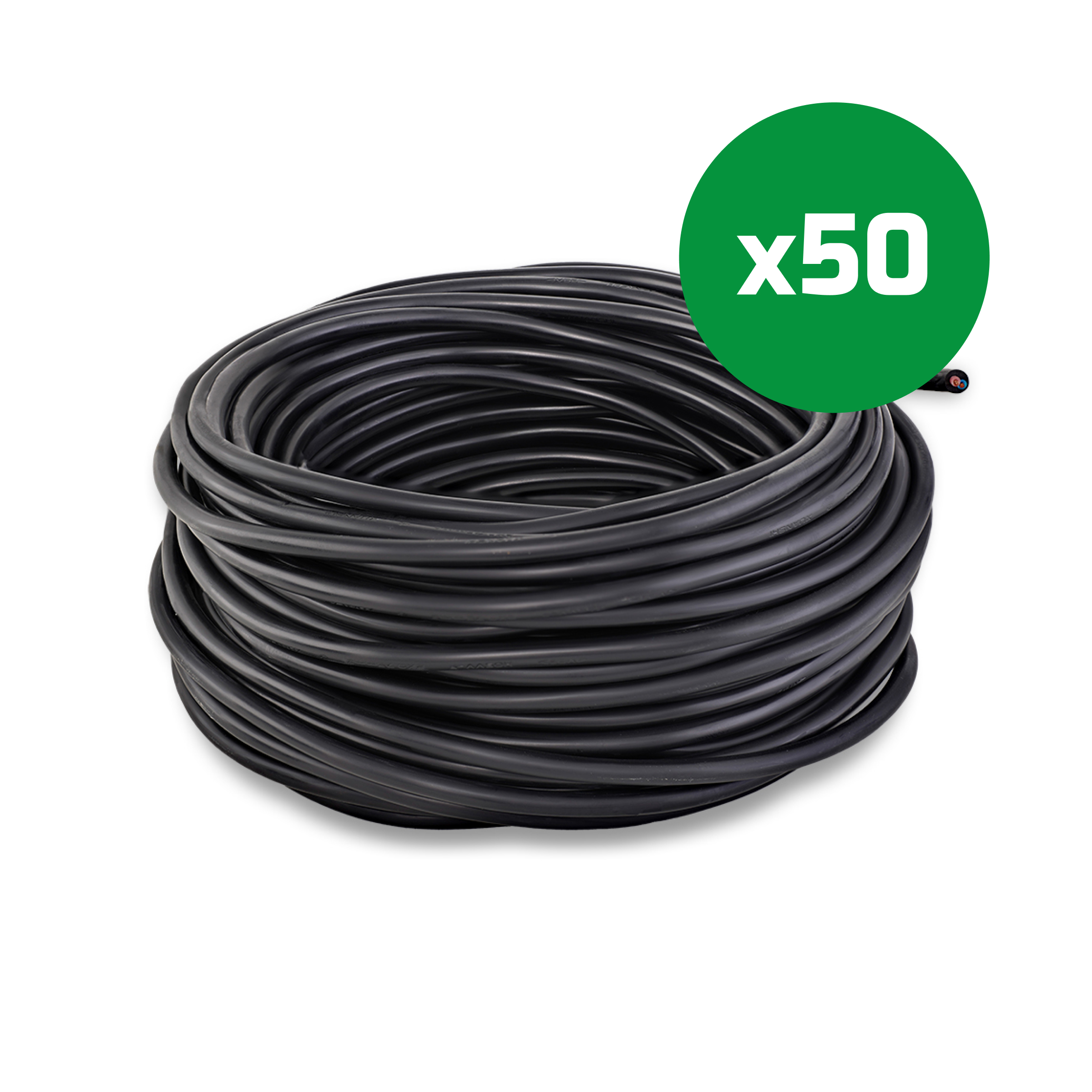 25m rol installatiekabel 2x0.75mm2