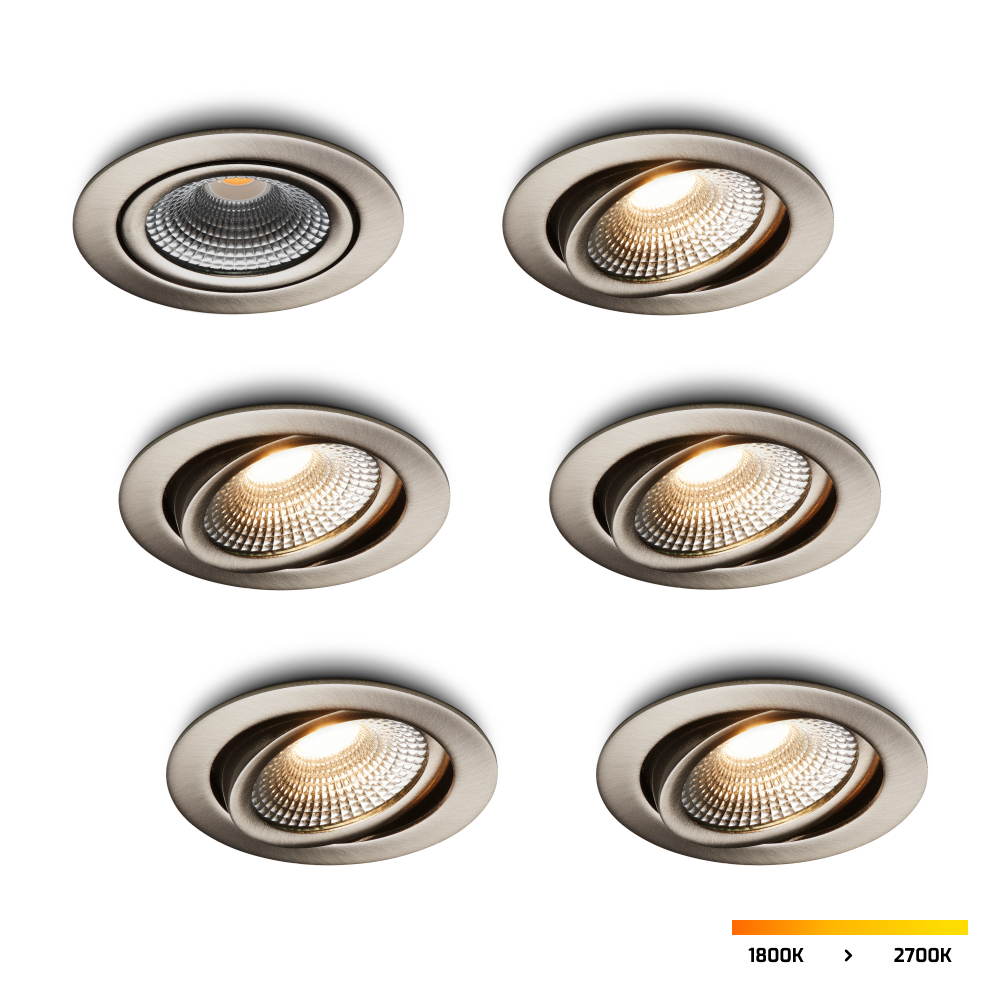 LED-inbouwspot Vivaro RVS 5W dimbaar