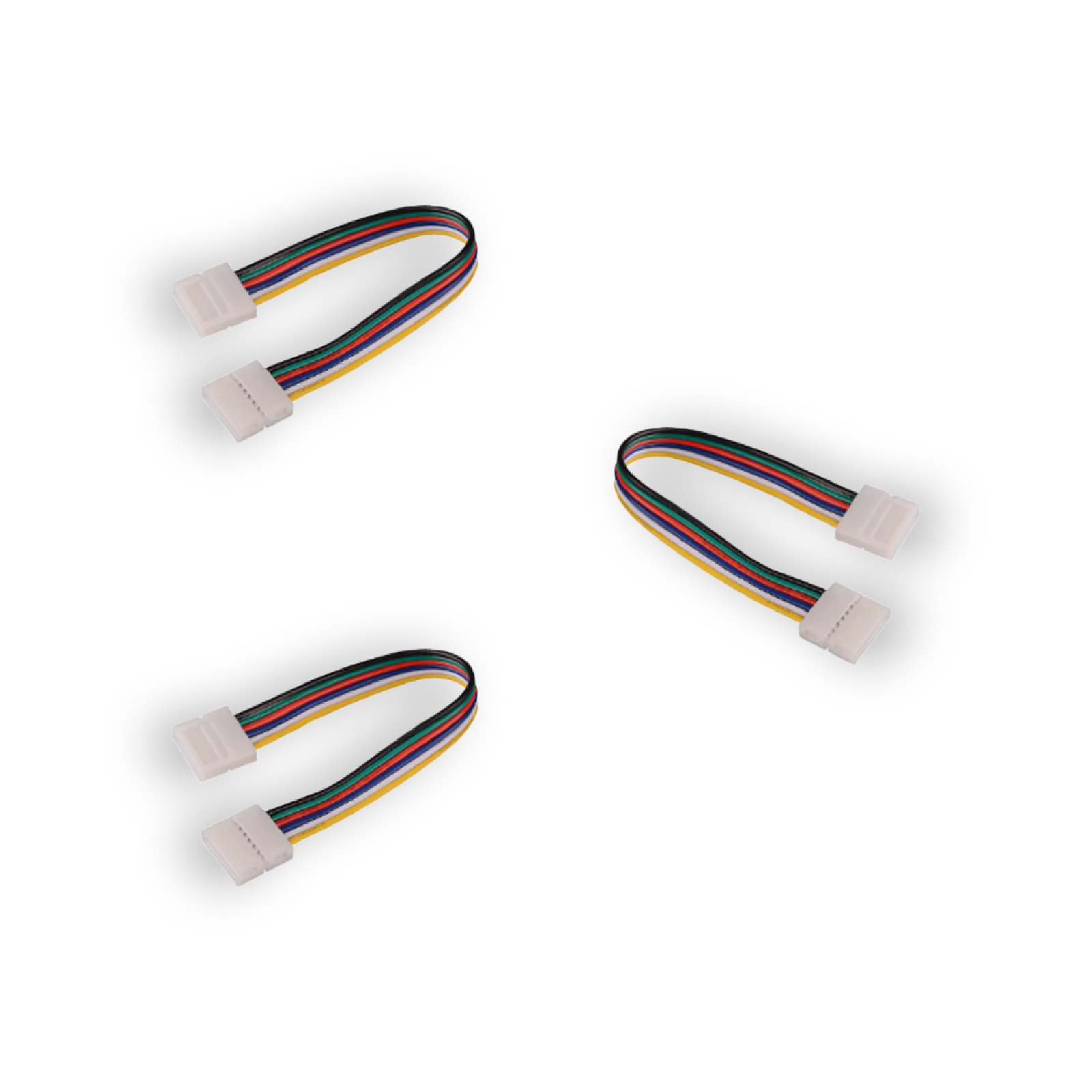 3x RGBWW koppelstuk met kabel 15 cm soldeervrij