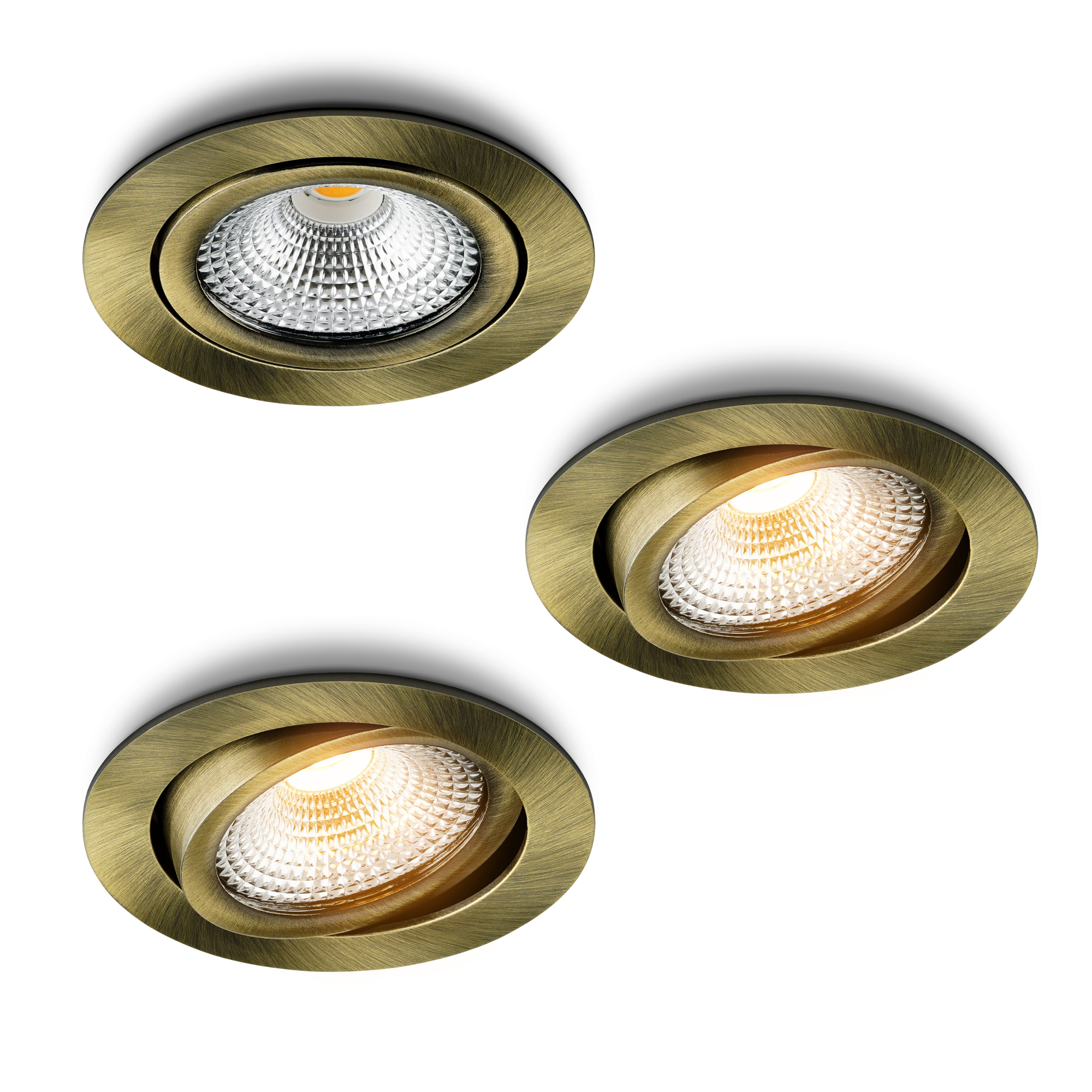 LED-inbouwspot Vivaro messing 5W dimbaar