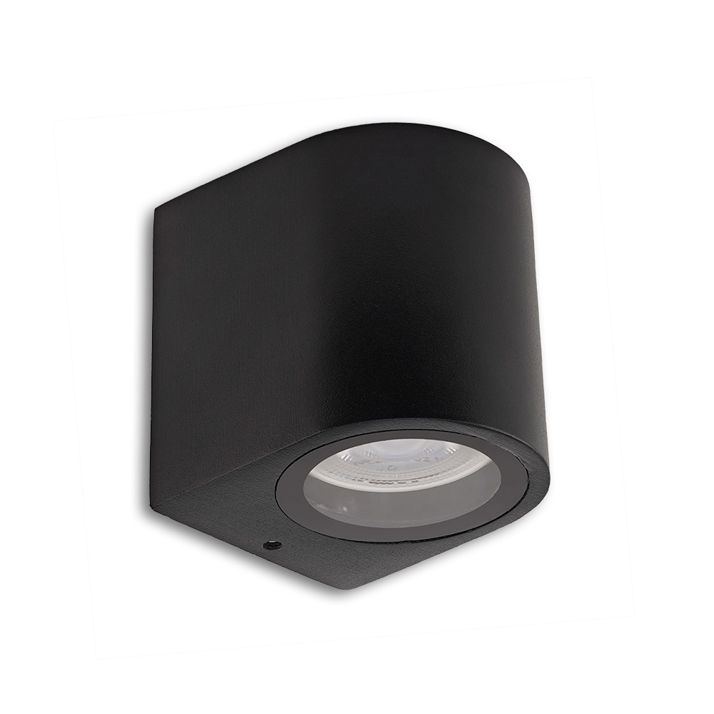 GU10-wandarmatuur Piove zwart