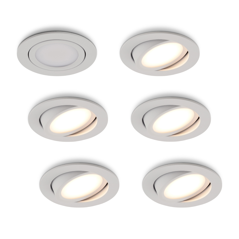 LED-inbouwspot Opaco wit 5W dimbaar IP54 2700K