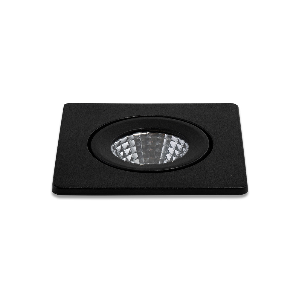 LED-inbouwspot Locco zwart 3W dimbaar