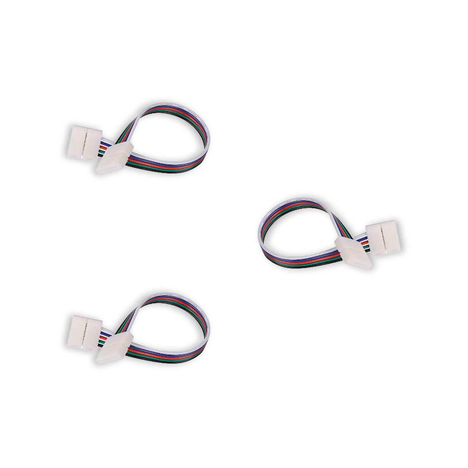 3x RGBW koppelstuk met kabel 15 cm soldeervrij
