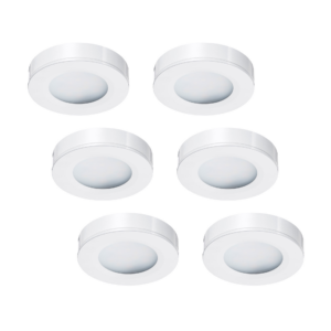 LED-opbouwspot set 6 stuks Adria wit 3W dimbaar