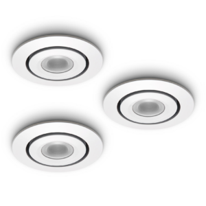 LED-inbouwspot Piccolo 1W set 3 stuks wit