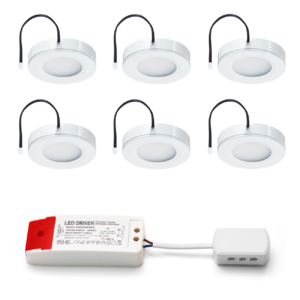 Set LED-opbouwspot Adria wit 3W dimbaar  3-6 stuks