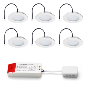 Set LED-inbouwspot Modena wit 3W dimbaar  3-6 stuks