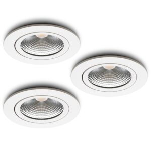 LED-inbouwspot set 3 stuks Cormo wit 5W dimbaar