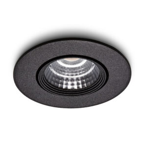LED-inbouwspot Fioli zwart 3W dimbaar