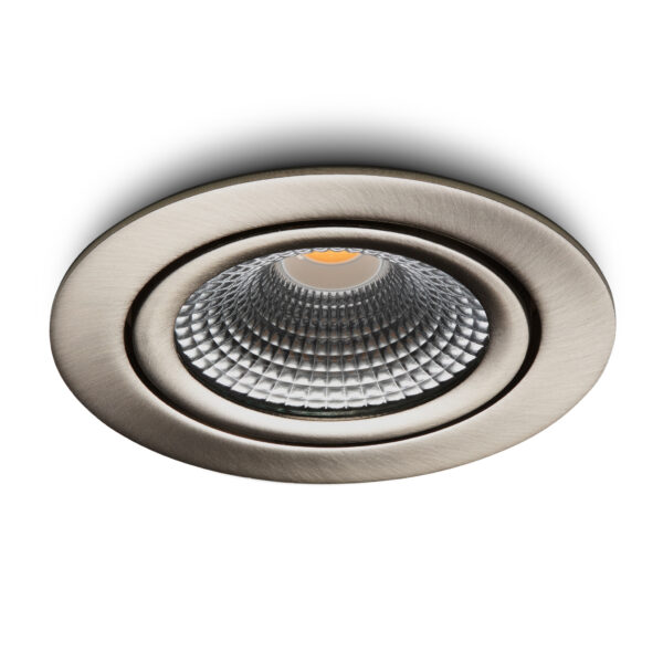 LED-inbouwspot Vivaro RVS 5W dimbaar beton plafond