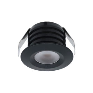 LED-inbouwspot Valdeno 3W 2700K zwart 12V