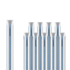 Bundel - 10x Led TL armatuur Linear Ultra t8 120 cm koud-wit transparant