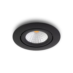 LED-inbouwspot Lumino zwart dimbaar IP54