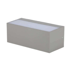 LED-wandlamp Lumi grijs 12W Up-Down warm-wit
