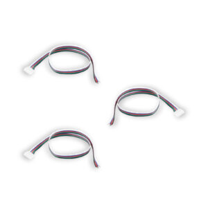 3x RGBW aansluitstuk met kabel 50 cm soldeervrij
