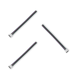 3x RGBWW LED-strip connector snoer 15 cm